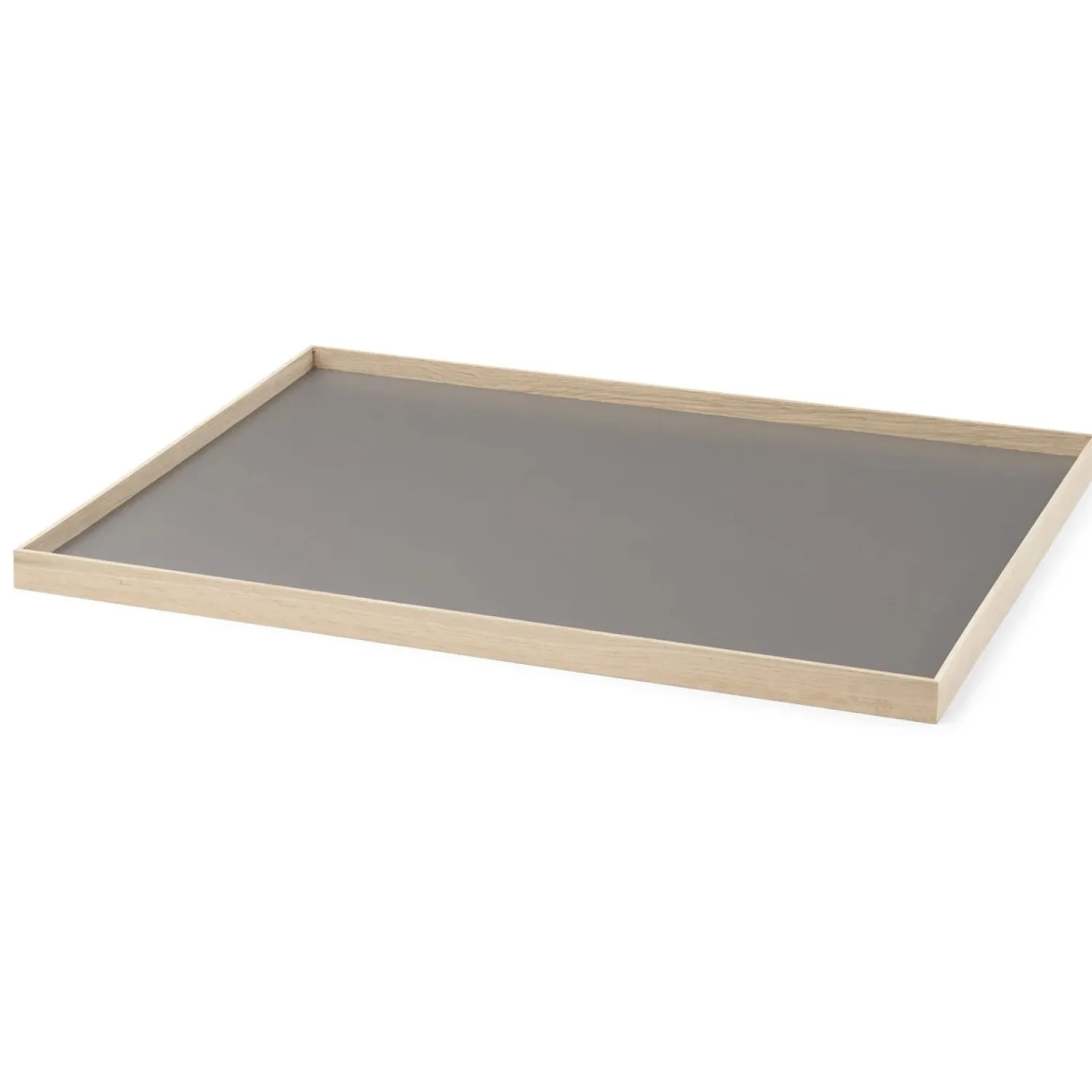 New Gejst bakke - Frame tray large i eg/grå - 50x35 cm