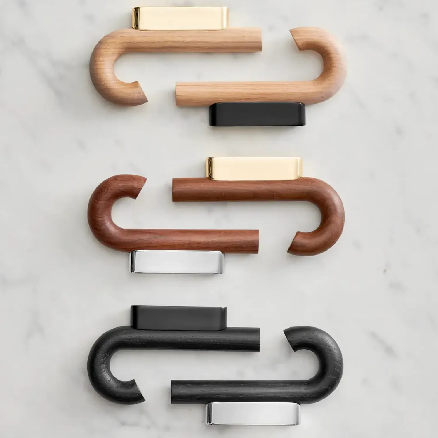 New Gejst - Hook mini knage - Oak Brass