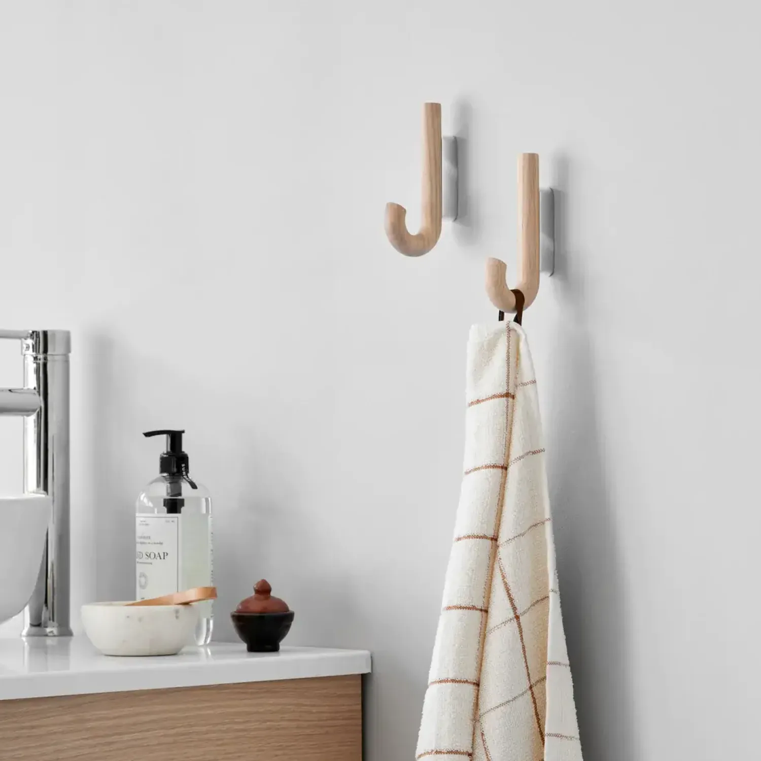 Hot Gejst - Hook mini knage - Oak Chrome
