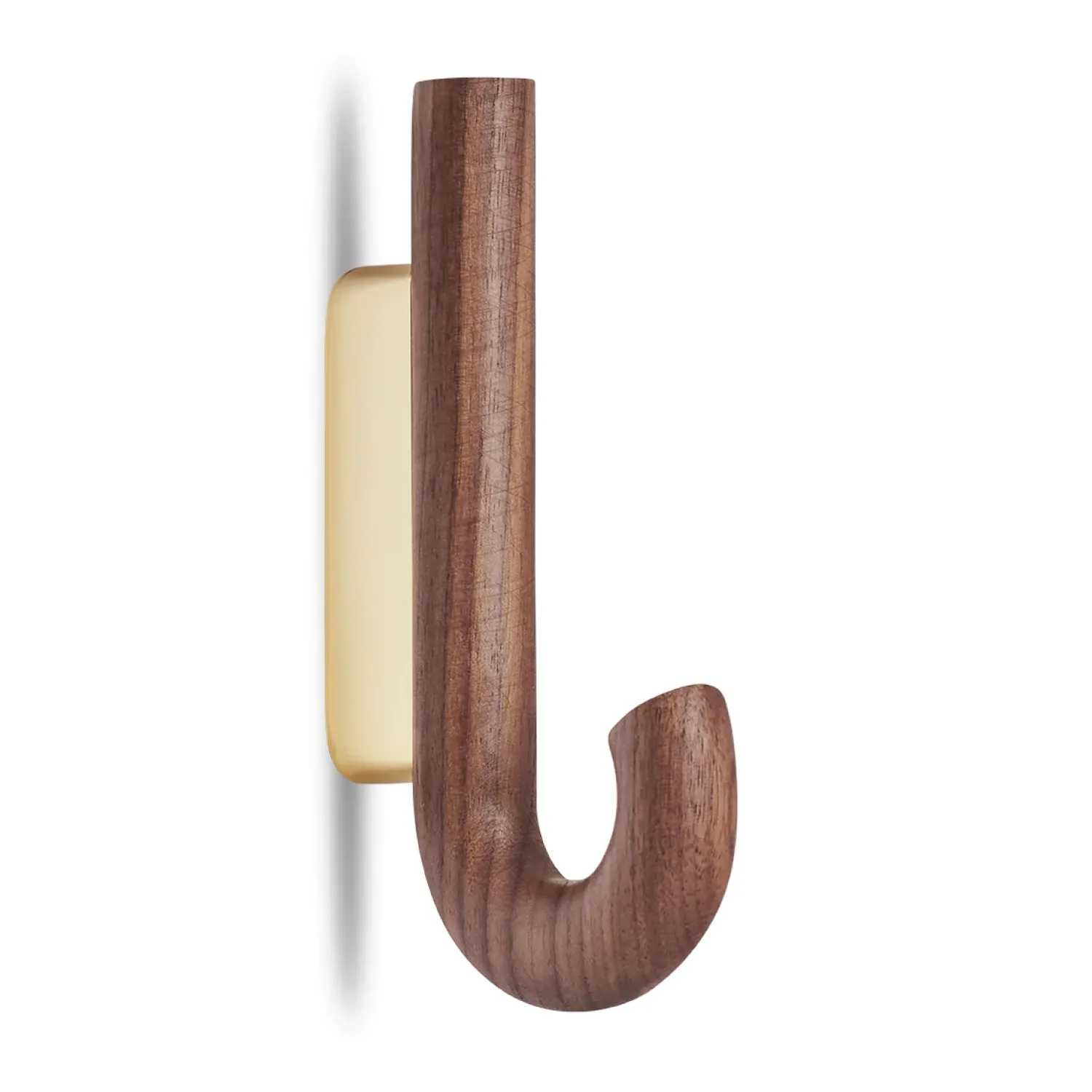 Gejst - Hook mini knage - Walnut Brass