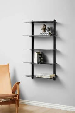New Gejst - Nivo E, shelf large - Sort/sort eg