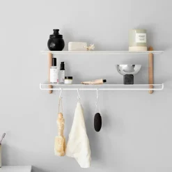Outlet Gejst - Nivo hylde kroge - sæt af 3 stk - hvid