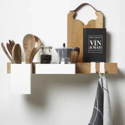 Clearance Gejst - Smart køkkenhylde, 60 cm - Eg og hvid