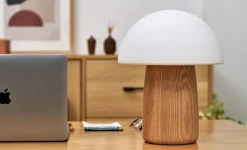 Outlet Gingko - Alice Mushroom Lamp - Large - White Ash Wood