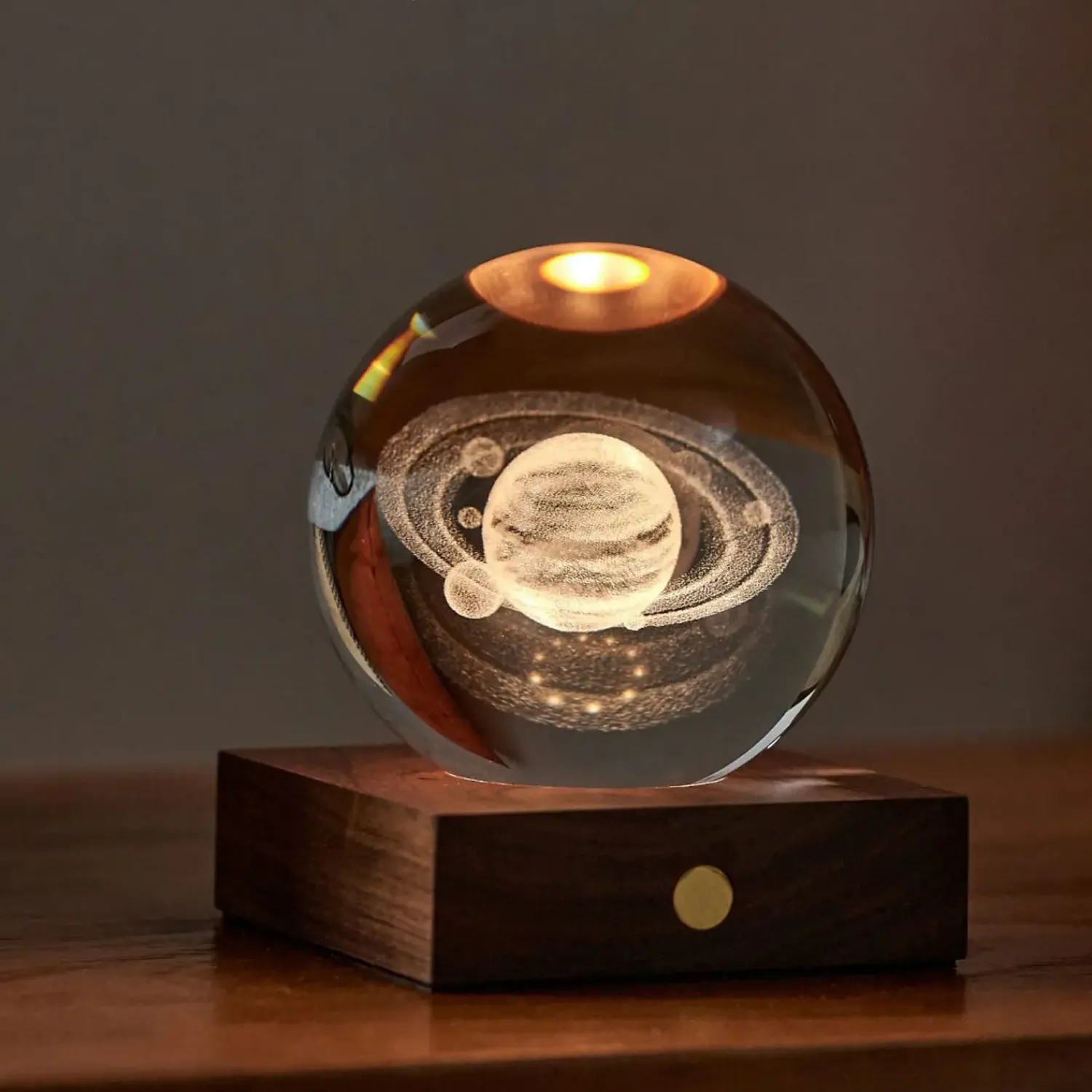 New Gingko - Amber Crystal Light - Saturn