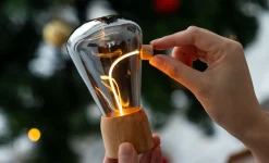 Outlet Gingko - Bordlampe - Opal Drift Light - Hvid Ask