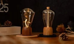 Sale Gingko - Bordlampe - Opal Drift Light - Valnød