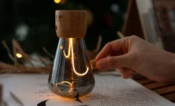 Sale Gingko - Bordlampe - Opal Drift Light - Valnød