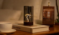 Gingko - Bordlampe - Solis Drift Light - Valnød