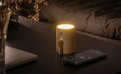 Discount Gingko - Drum Light Bluetooth Speaker Natural Beech Wood