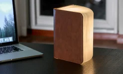 Clearance Gingko - LED Smart Booklight - Brown Leather - Large