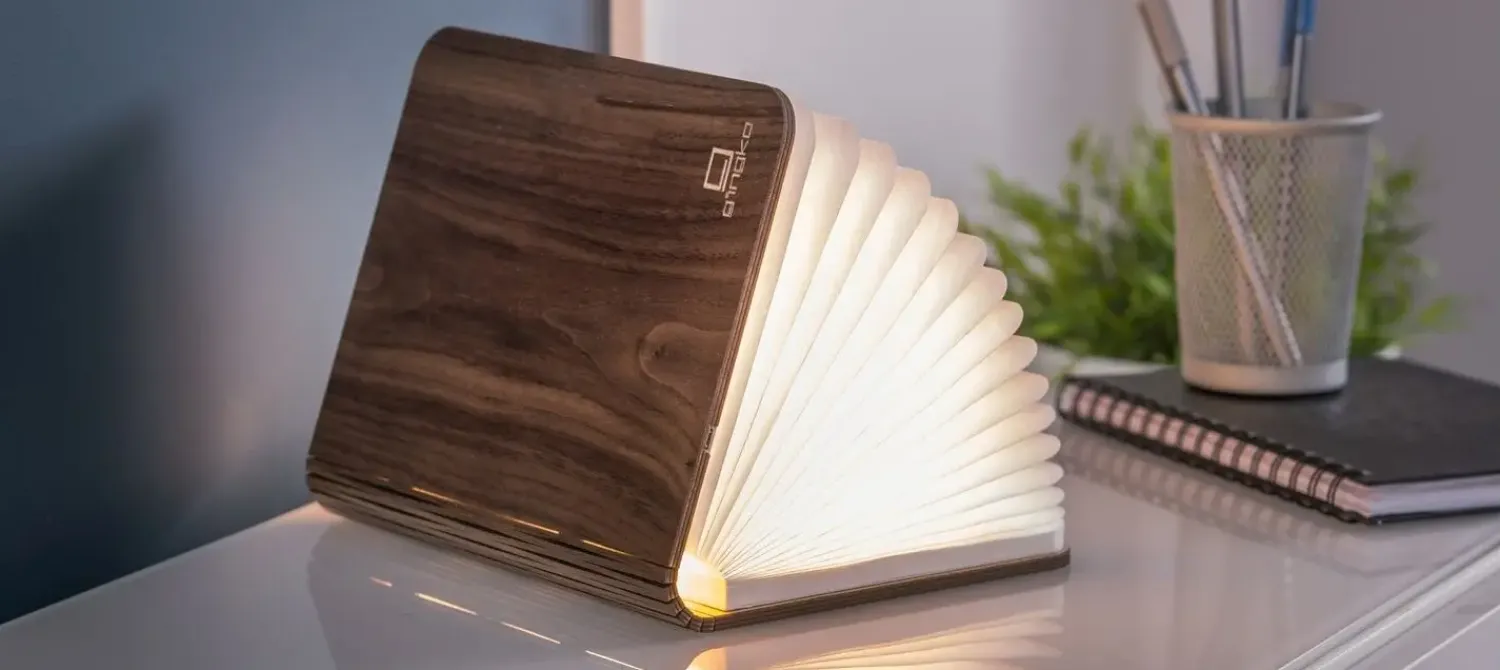 Sale Gingko - LED Smart Booklight - Walnut - Large