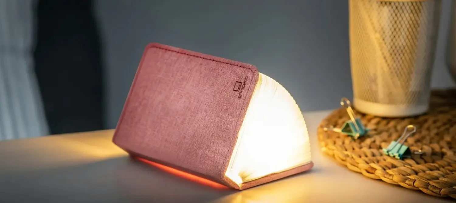 Online Gingko - LED Smart Fabric Booklight - Blush Pink - Mini