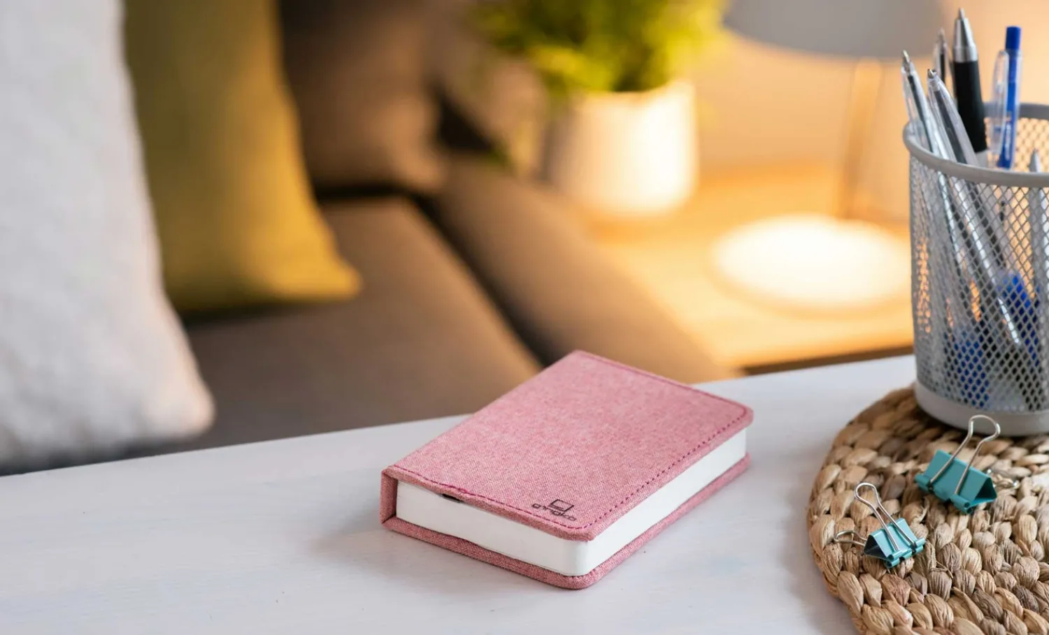 Online Gingko - LED Smart Fabric Booklight - Blush Pink - Mini