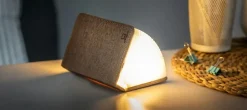 Hot Gingko - LED Smart Fabric Booklight - Coffee Brown - Mini