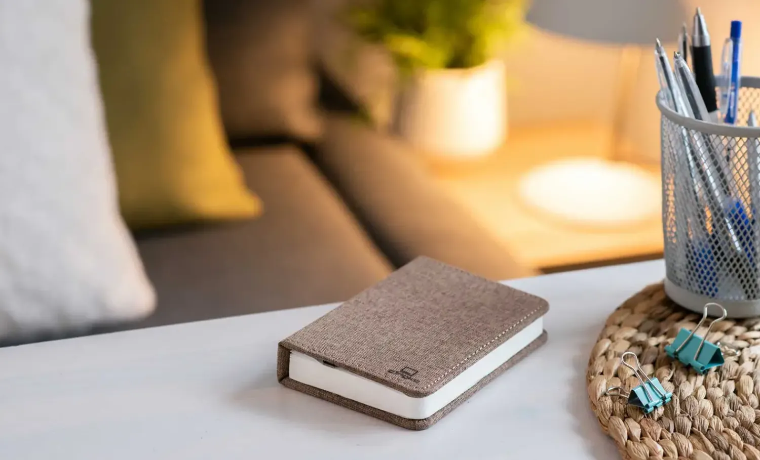 Hot Gingko - LED Smart Fabric Booklight - Coffee Brown - Mini