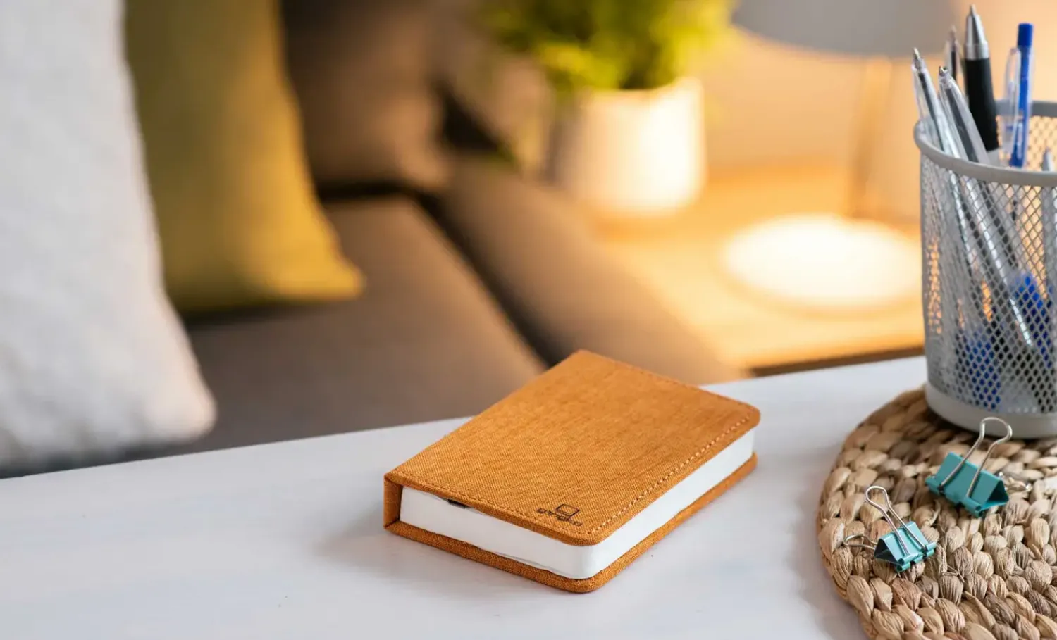 Clearance Gingko - LED Smart Fabric Booklight - Harmony Orange - Mini