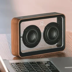 Hot Gingko - Mage See-through Bluetooth Speaker - Walnut