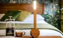 Sale Gingko - Octagon One Plus Portable Alarm Clock Desk Light Cherry