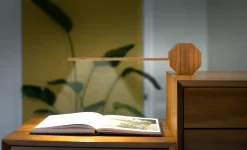 Sale Gingko - Octagon One Plus Portable Alarm Clock Desk Light Cherry