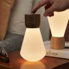 Clearance Gingko - Pentagon Light bulb Lamp Large Natural Walnut Wood