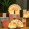Hot Gingko - Smart Accordion Lamp Velvet Pink Floral