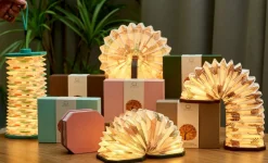 Sale Gingko - Smart Accordion Lamp Velvet Grey Landmark