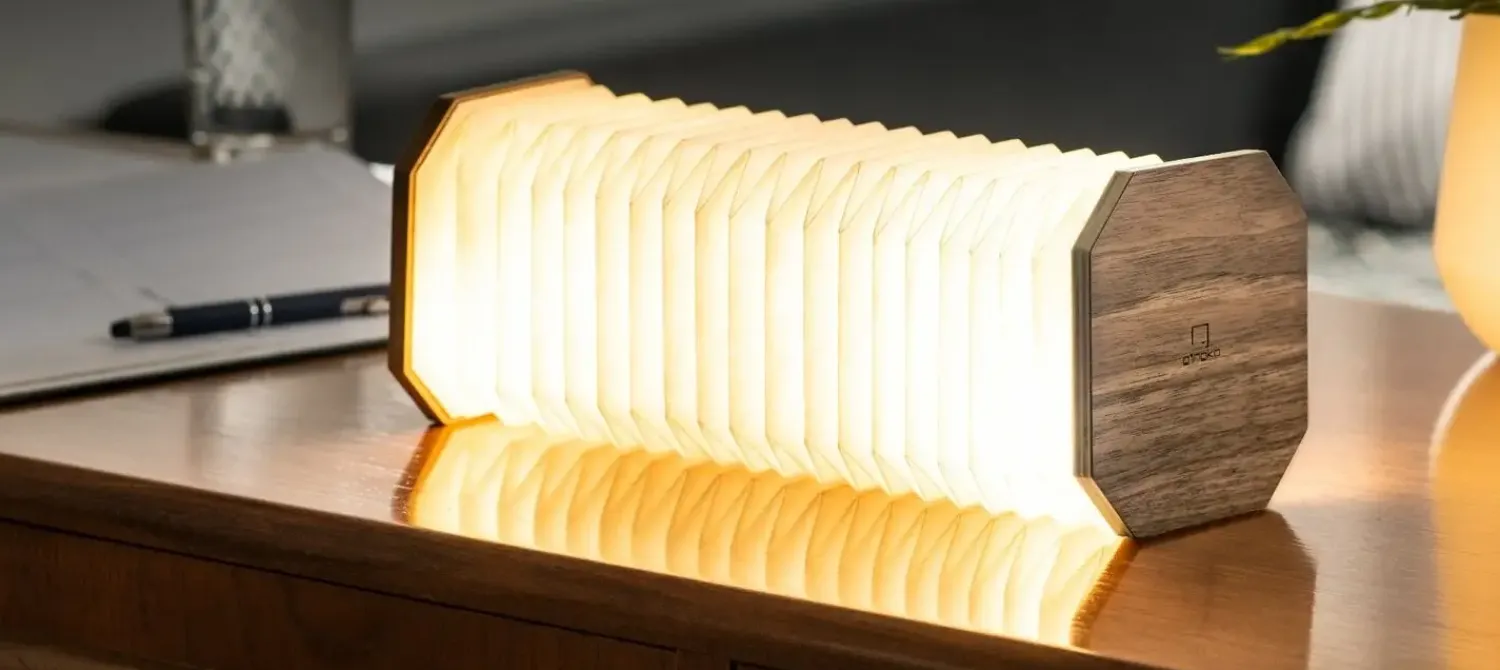 Online Gingko - Smart Accordion Lamp Walnut