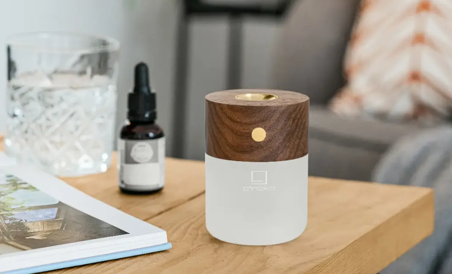 Gingko - Smart Diffuser Lamp Walnut