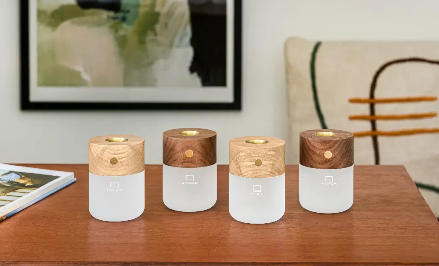 Gingko - Smart Diffuser Lamp Walnut