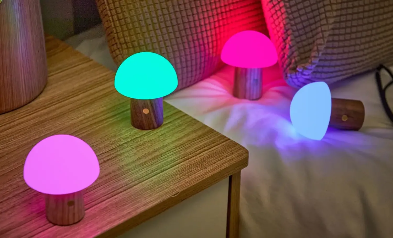 Clearance Gingko - Super Mini Alice Mushroom Lamp - White Ash