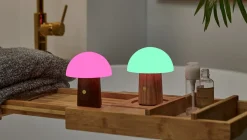 Discount Gingko - Super Mini Alice Mushroom Lamp - Walnut