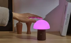 Discount Gingko - Super Mini Alice Mushroom Lamp - Walnut