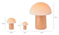 Discount Gingko - Super Mini Alice Mushroom Lamp - Walnut