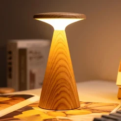 Outlet Gingko - Sylvia Bordlampe - Large - Hvid Ask - 12x21 cm