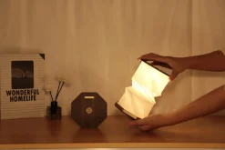 Outlet Gingko - Twist Hexagon Lamp - Black
