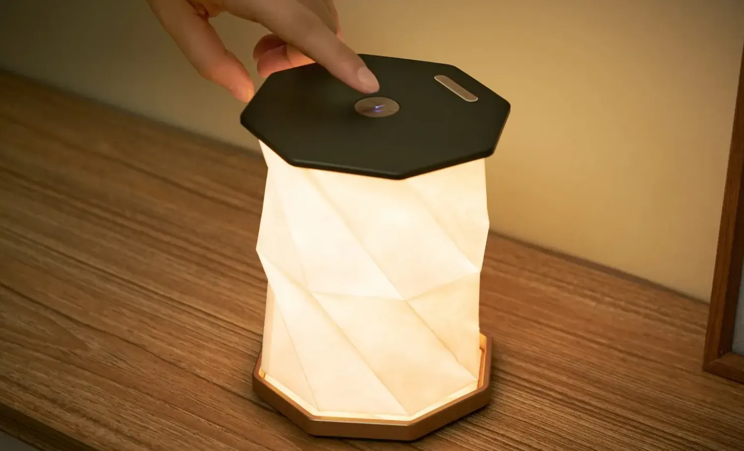 Outlet Gingko - Twist Hexagon Lamp - Black