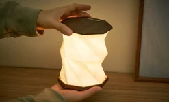 Online Gingko - Twist Hexagon Lamp - Walnut