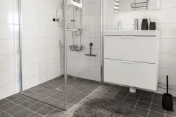 Clearance Habo - Badeværelsesmåtte - Camelia - Grå - Ø 60 cm