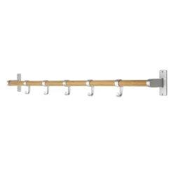 New Habo - Knagerække Elegant - aluminium/eg