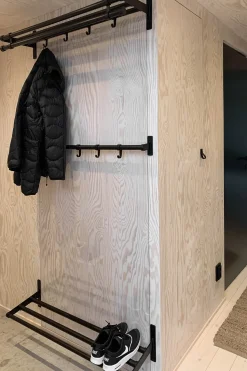 Outlet Habo - Knagerække Elegant - sort/sort