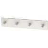 Outlet Habo - Knagerække - Flair - Selvklæbende - Hvid - L: 26 cm