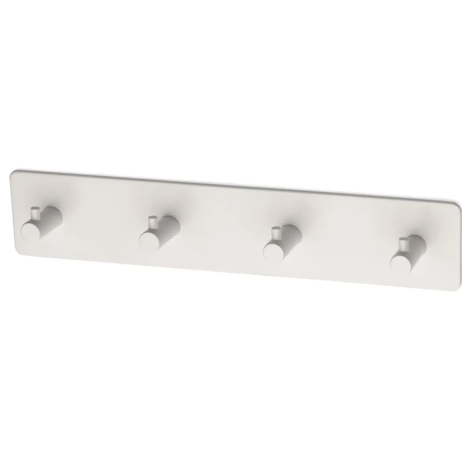 Outlet Habo - Knagerække - Flair - Selvklæbende - Hvid - L: 26 cm