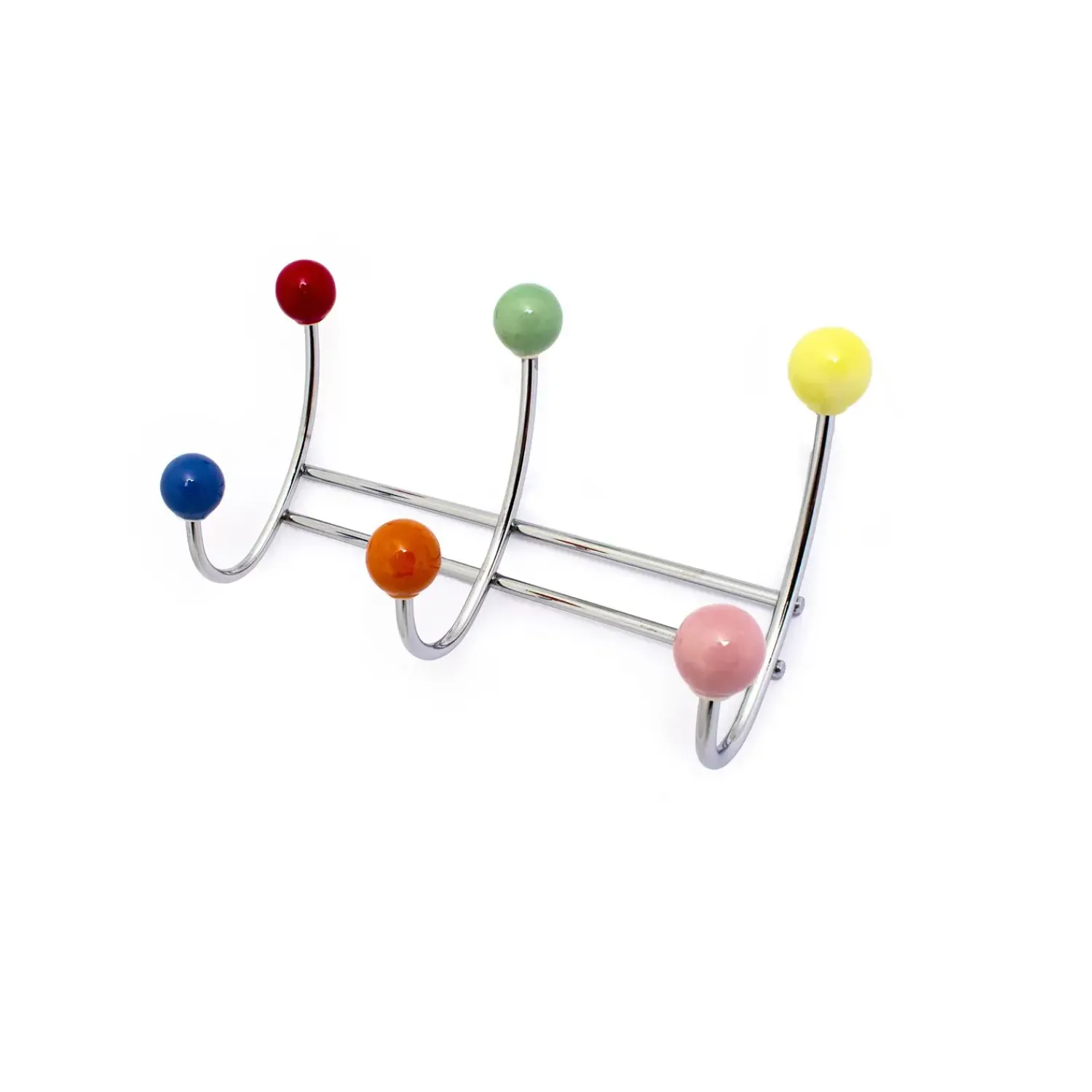 Discount Habo - Knagerække med 3 knager - Berry - krom/flere farver