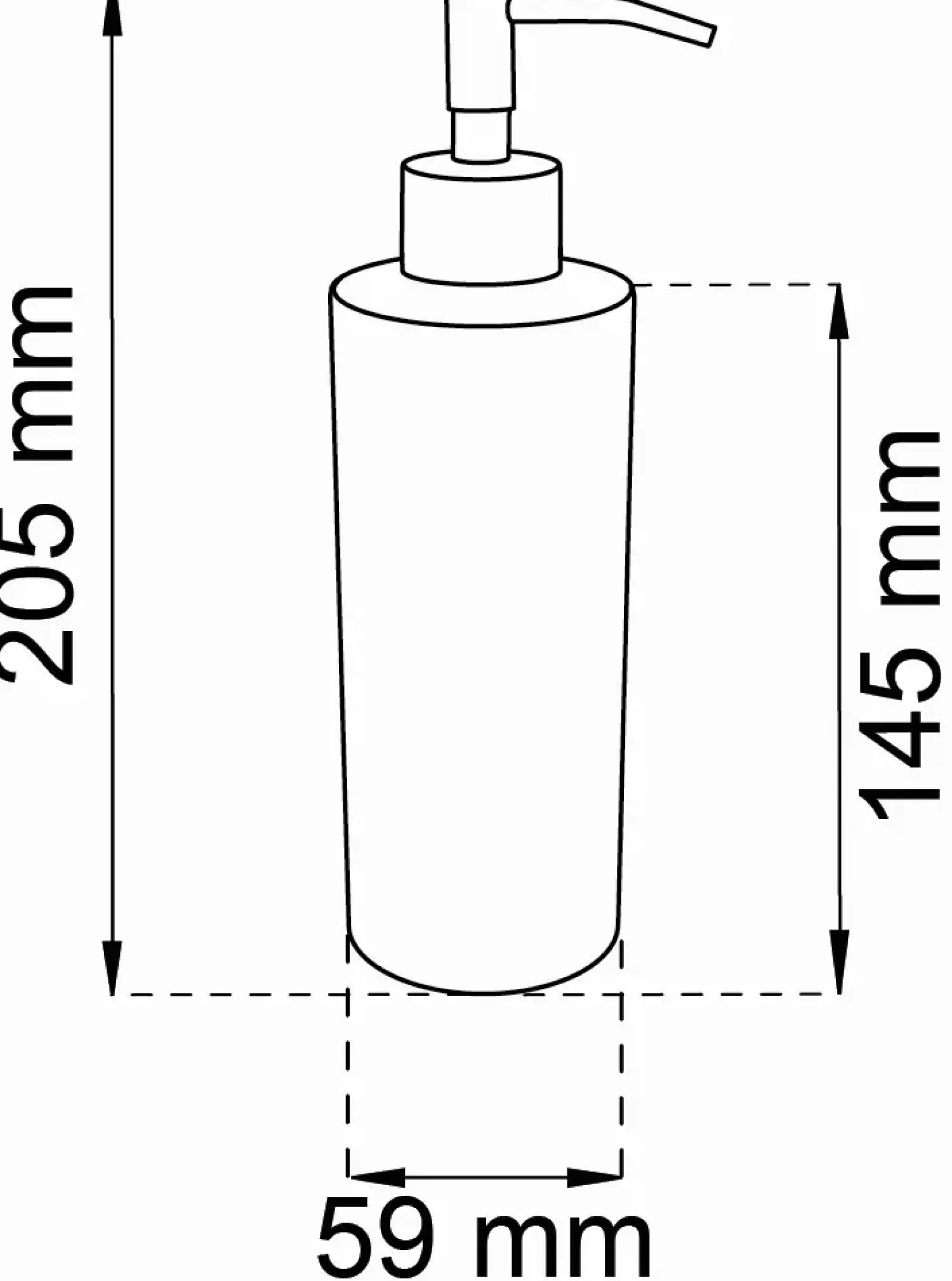 Outlet Habo - Sæbedispenser - Blossom - Krom - H: 20,5 cm