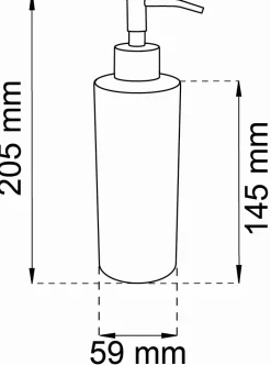 Discount Habo - Sæbedispenser - Blossom - Sort - H: 20,5 cm