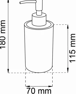 New Habo - Sæbedispenser - Marble/Marmor - H: 18 cm