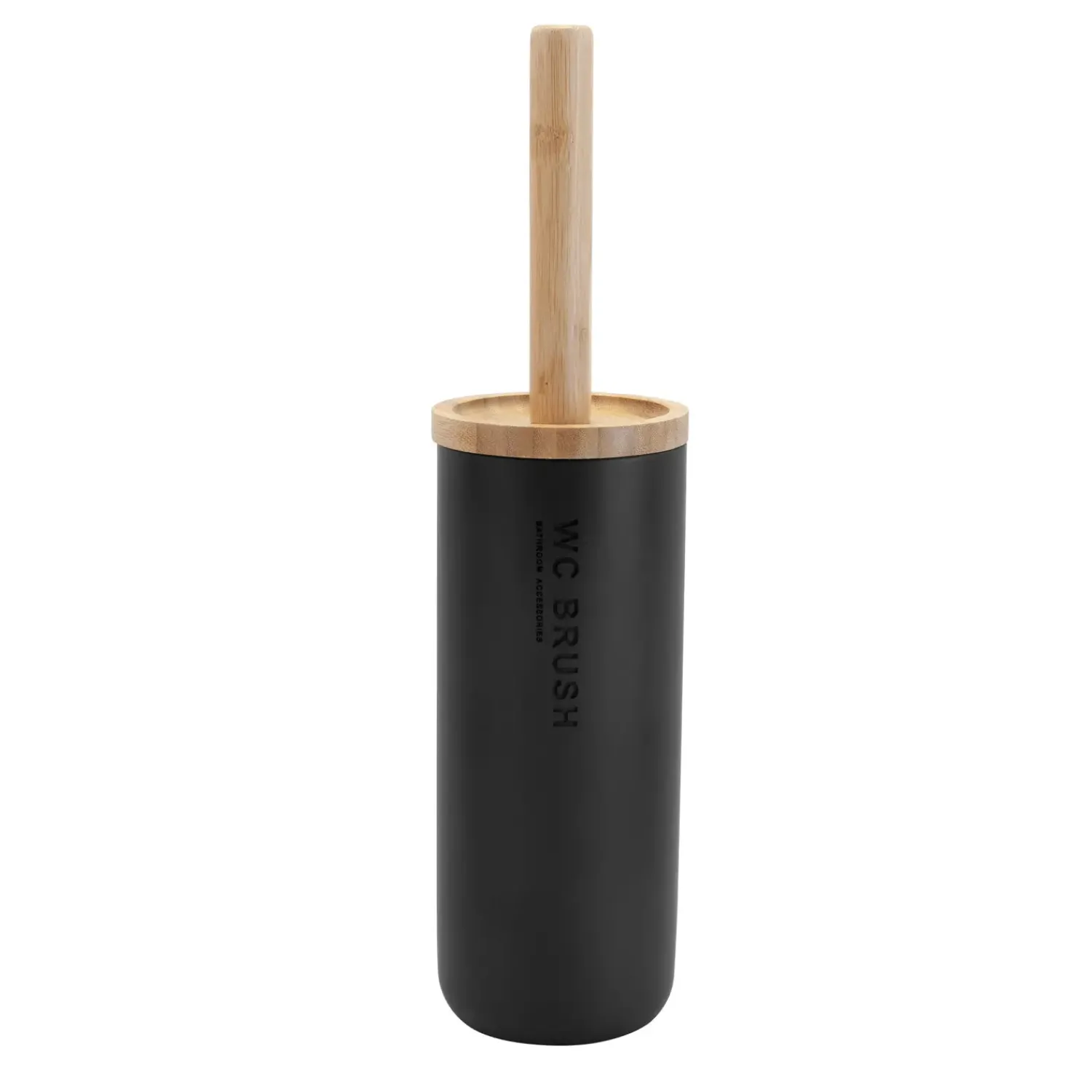 Clearance Habo - Toiletbørstesæt - Nature og Sort - H: 37 cm