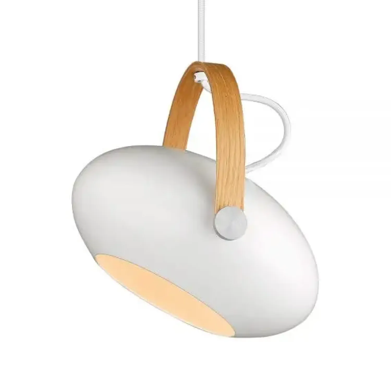Hot Halo Design Copenhagen Halo Design - D.C Pendel Ø26 - Hvid/Eg