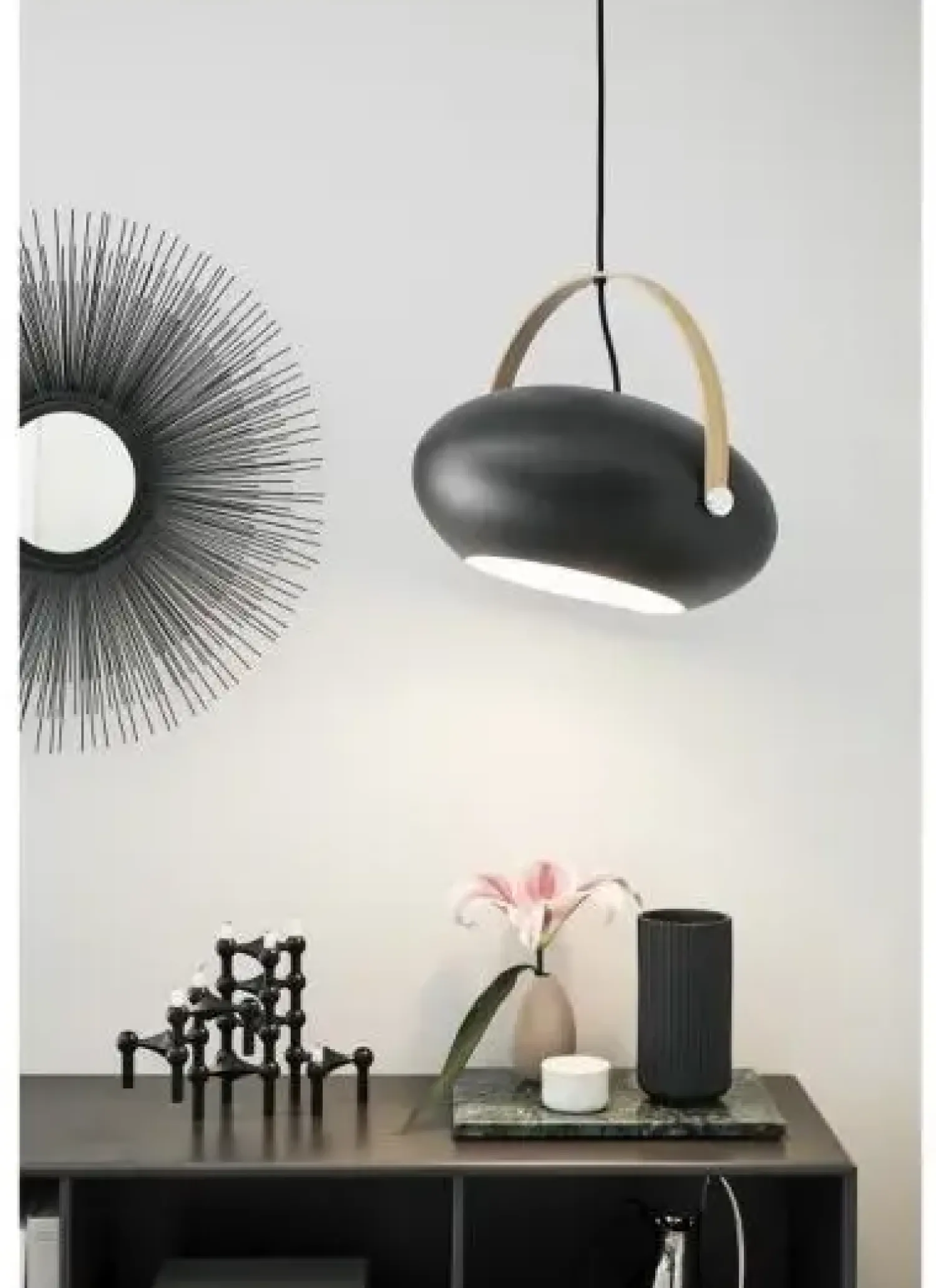 Outlet Halo Design Copenhagen Halo Design - D.C Pendel Ø40 - Sort/Eg